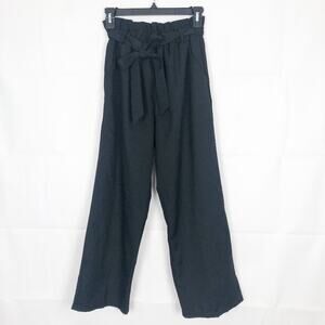 Aphrodite Women's Pants XS Pull On Paper Bag Waist Cropped Office Career Dressy